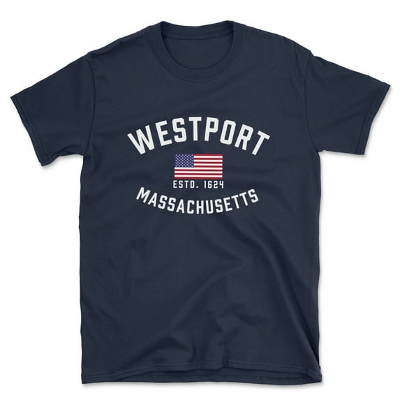 Westport Massachusetts Patriot Men's Cotton T-Shirt