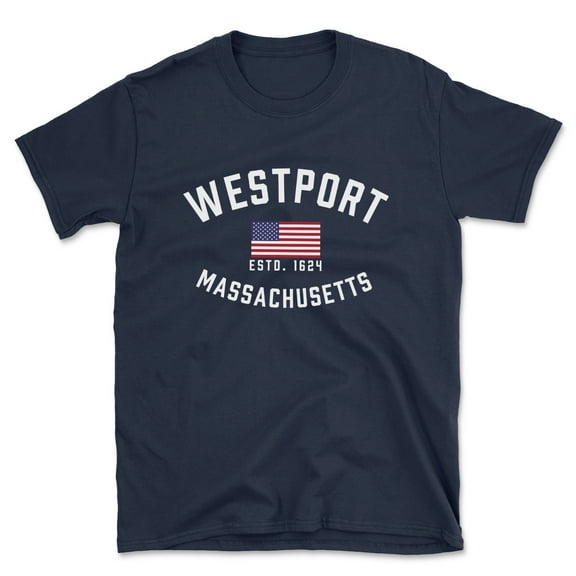 Westport Massachusetts Patriot Men's Cotton T-Shirt