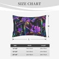 thumbnail image 4 of Naloa Starry Night Iris Field Pillowcase, Throw Pillowcase, Wrinkle-Free, Stain-Resistant with Hidden Zipper for Bedroom Sofa-20"x30", 4 of 6