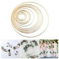thumbnail image 2 of Biplut DIY Garland Dreamcatcher Iron Ring Circle Accessories Wedding Party Easter Decor (15cm), 2 of 13