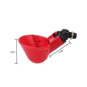 5 Pack Poultry Water Drinking Cups Chicken Hen Plastic Automatic Drinker
