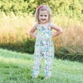 thumbnail image 5 of ITSAME Jumpsuit for Toddler Girls, Easter Print Backless Lightweight Festival Fashion Casual Romper Blue 3T, 5 of 7