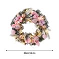 thumbnail image 3 of Guirnaldas de otoño, flores artificiales, corona, adornos colgantes, decoración navideña decorativa para colgar al revés, decoración de ventana, lazo de ratán, puerta colgante, árbol colgante, soporte, 3 of 6