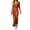 Orange, variant on Levmjia Women Solid Ribbed Maxi Dress Knit Turn Down Collar Long Sleeve Slim Fit Stretchy Soft Elegant Bodycon Dress Daily Dating Party Office