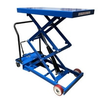 Premium Double Scissor Lift Table, 1000lb. Cap., 40.5" X 24", Foot Release
