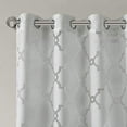 thumbnail image 3 of Madison Park Eden Fretwork Burnout Sheer Panel Grey 84" Panel, 3 of 4