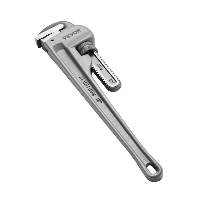 Llave de tubo VEVOR 18 de aluminio, recta, ajustable, para fontanería