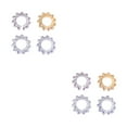 thumbnail image 3 of Wweixi Nipples Rings Fashionable Body Ornament Comfortable Convenient Piercing Durable Pedant Jewelries for Dressing Square 4 Pieces 2Set, 3 of 6