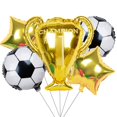 thumbnail image 1 of Trofeo Estrella Juego De Globos De Papel De Aluminio Fútbol Globos De Película De Aluminio Cumpleaños Baby Shower Partido De Fútbol Decoración De Fiesta Temática seitruly HA036461-00, 1 of 6
