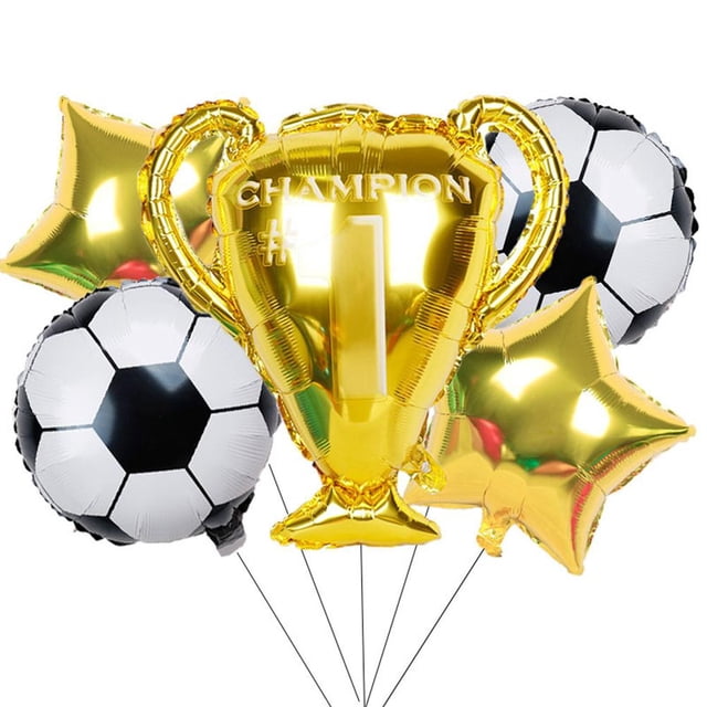 Trofeo Estrella Juego De Globos De Papel De Aluminio Fútbol Globos De Película De Aluminio Cumpleaños Baby Shower Partido De Fútbol Decoración De Fiesta Temática seitruly HA036461-00