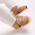 thumbnail image 5 of Meresysid Toddler Kids Infant Newborn Shoes Non-Slip Rubber Sole s First Walking Crib Shoes Loafers Flats Khaki, 5 of 6