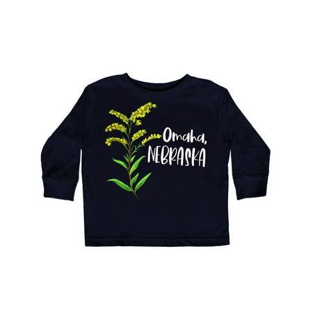 

Inktastic Omaha Nebraska Goldenrod Flower Gift Toddler Boy or Toddler Girl Long Sleeve T-Shirt