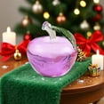 thumbnail image 4 of Hiroekza Christmas Decorations Christmas Crystal Apples Ornament Gift Christmas Eve Red Apples Crystal Gift Glass Apples Trinket Christmas Gifts, 4 of 6