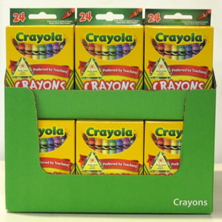 Crayola Crayons, Reg Size, 24 Colors Per Box, Set Of 12 Boxes