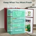 thumbnail image 4 of Auseo Mini Fridge 3.1Cu.ft 115 Volt 60 Hz AC Low Noise Adjustable Temperature Suitable for Kitchen Living Room Office and Dormitory Red, 4 of 8