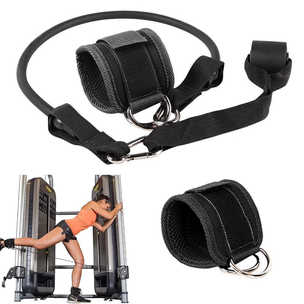 Puños De Neopreno Ajustables Para Máquinas De Cable – Acolchados, Con Anillos Triangulares, Para Entrenamiento De Fuerza
