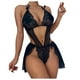 thumbnail image 1 of Gibobby Lenceria mujer sexy Lencería Sexy para Mujer Baby Doll Mujer Sexy Color Negro Mono Sensual y Elegante Fina Lenceria para Dama(Negro, XG), 1 of 5