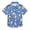Cartoon Planets and Shooting Stars, variant on Small Short Sleeve Button Down Shirts Mushroom and Herb Casual Shirt 3-10 Years