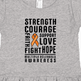 thumbnail image 4 of Inktastic Multiple Sclerosis Awareness Strength Courage and Support Girls Toddler Dress, 4 of 5