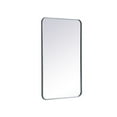 thumbnail image 6 of Soft corner metal rectangular mirror 22x36 inch in Silver, 6 of 9