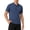 Navy, variant on LMOIPLI Mens Short Sleeve Mandarin Collar Henley Shirt Soft Breathable Casual Top for Daily and Business Casual Wear Navy L