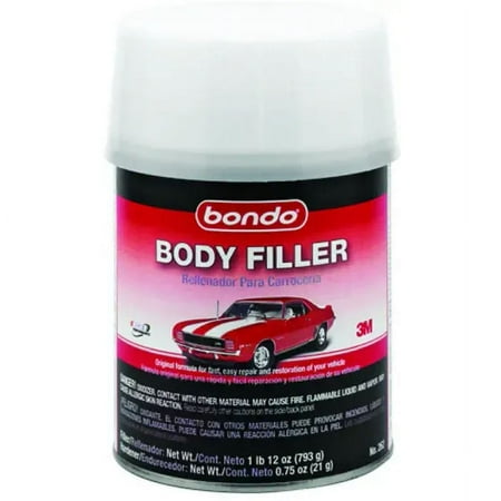3M 262 Bondo 1 Quart Bondo Auto Body Filler With 3/4 Oz. Hardener, Each