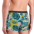 thumbnail image 6 of Cauagu Tropical Floral Print Boxer Briefs for Men,Comfortable Breathable Men's Underwear Moisture Wicking Underpants -Medium, 6 of 8