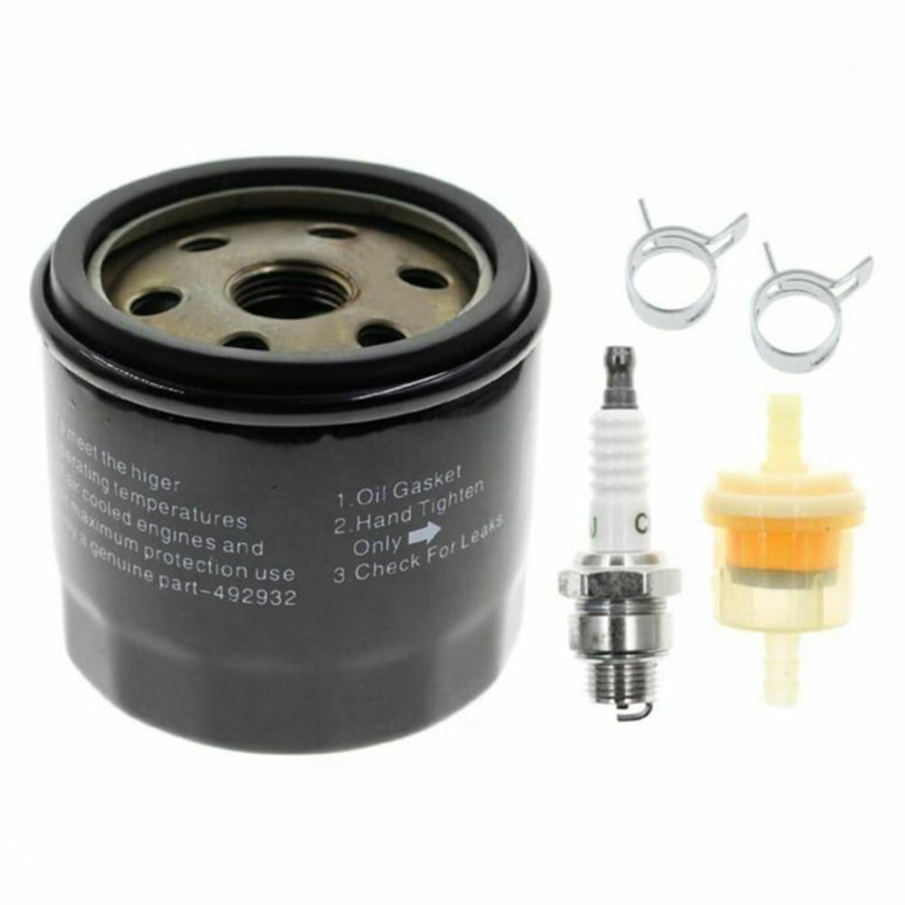 Oil Filter Fuel Spark Plug Kit For Craftsman LTX1000 LT2000 John Deere