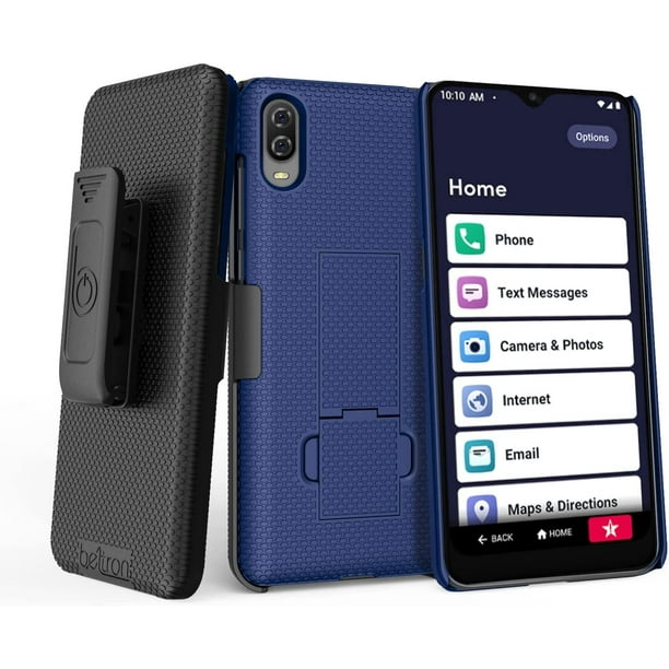 BELTRON Case with Clip for Jitterbug Smart3, Slim Protective Grip Case & Belt Clip Clip Holster