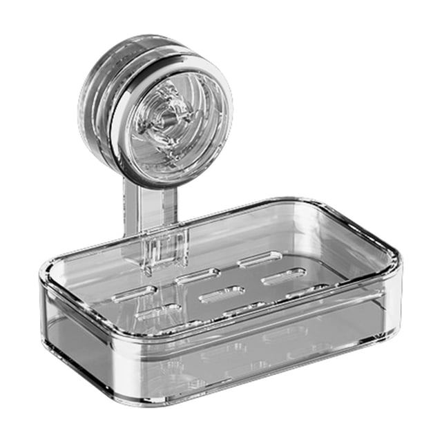 Boîte de Rangement en Plastique Type Ventouse Boîte à Savon Murale Non Perforée Support de Rangement pour Salle de Bain