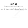thumbnail image 2 of Transit Auto Rear Disc Brake Caliper Coated Rotors and Ceramic Pads Kit for Car 2013 Kia Optima 2.0L with Electric Parking KCG-100186C, 2 of 11