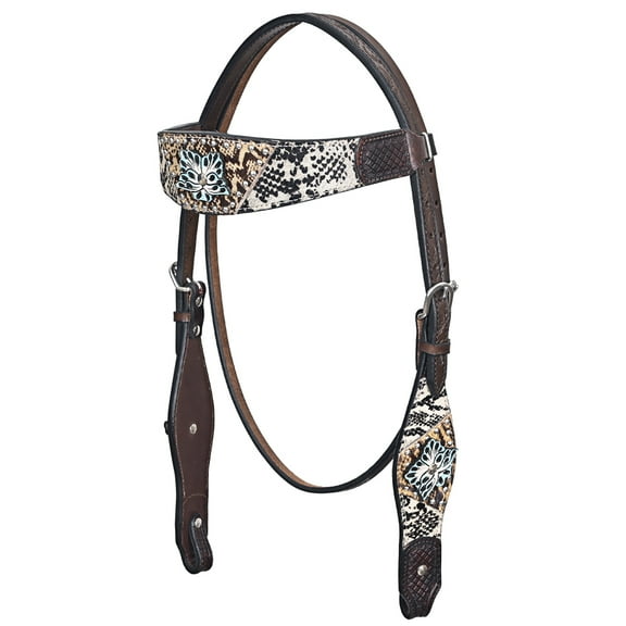 HILASON Western Horse Headstall American Leather Brown