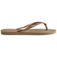 thumbnail image 3 of Havaianas Women's Slim Flip Flops - Spring and Summer Pool Sandals for Women - Rose Gold, 7/8, 3 of 5