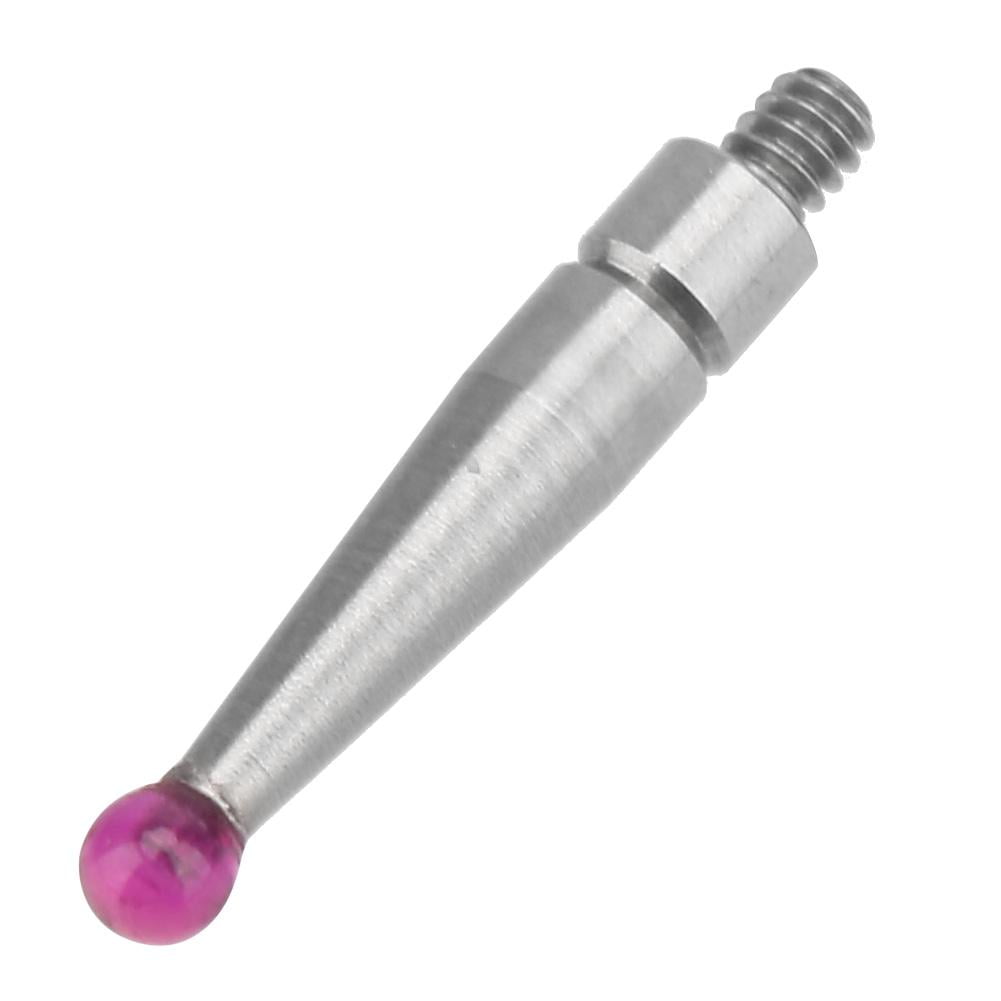 Tebru Dial Indicator Probe, Tungsten Steel/Ruby Head Dovetail Rails Dial Gauge Needle 1.6mm