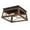 Brown, variant on 2-Light Farmhouse Flush Mount Ceiling Light Metal Light Fixture for Kitchen, Hallway, Bedroom, Living Room, Foyer