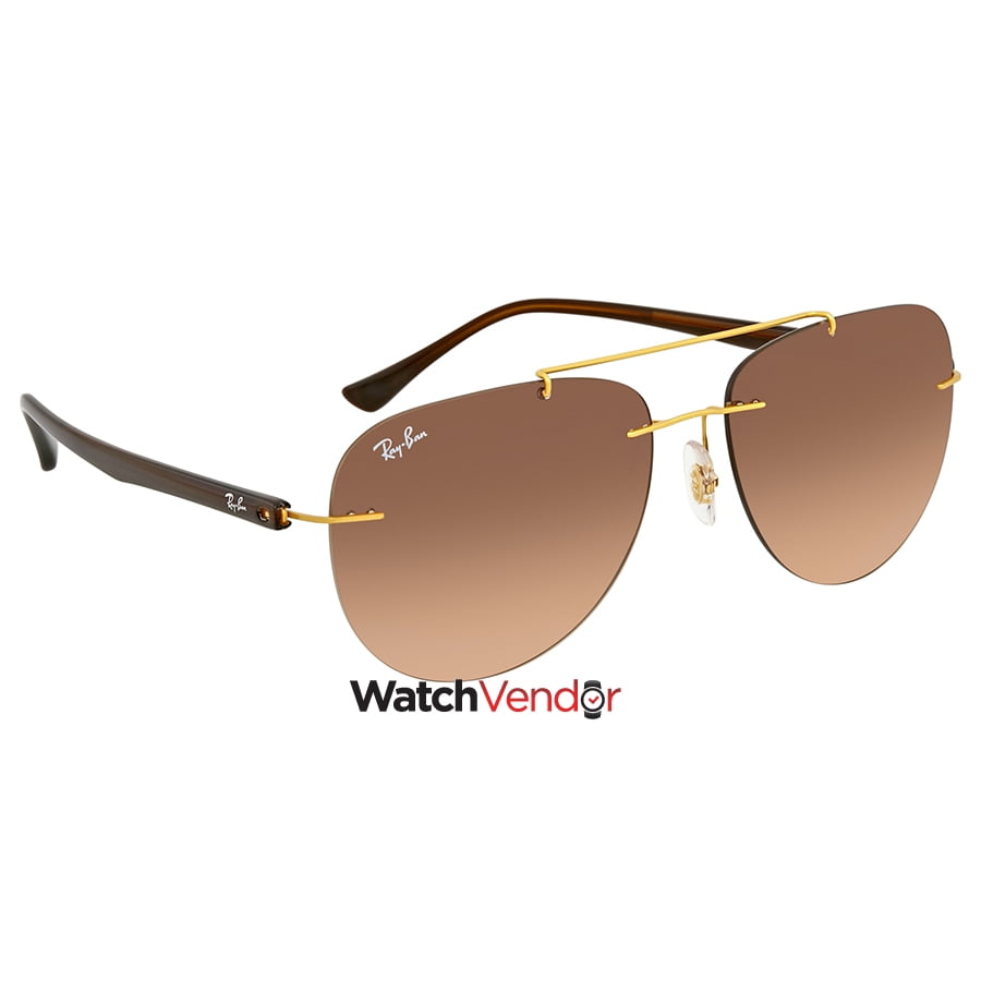 ray ban aviator brown gradient polarized