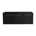 thumbnail image 2 of Noble House 48" Floating Bathroom Vanity Cabinet, Plywood Black Chestnut, Soft-Close Door, Excluded Sink, Black Chestnut, 2 of 7