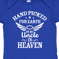 thumbnail image 4 of Inktastic Handpicked for Earth by My Uncle in Heaven with Angel Wings Boys or Girls Baby Bodysuit, 4 of 5
