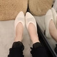 thumbnail image 7 of Domzle Women Comfortable Casual Flats: Lightweight & Anti-Slip for Outdoor Walking - Soft Insole & Breathable Knit for Confidence - Women Beige, 7 of 7