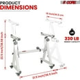 thumbnail image 4 of 5Core Keyboard Stand Adjustable z Style Piano Riser + Keyboard Piano Bench WHITE, 4 of 5