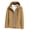 Khaki, variant on Plus Size Men's and Women's Hooded Windproof Ski Coat with Inner Liner – Lightweight Thin Shell Jacket for Outdoor Winter Sports, Casual Travel, Cold Weather Layering, and Everyday Commute