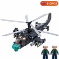 thumbnail image 2 of -bloques de construcción de avión militar para niños, juguete moderno de combate Kamov Ka-52, Black Shark AH-1, helicóptero de ataque de la Segunda Guerra Mundial, modelo de bloques de construcción, 2 of 4