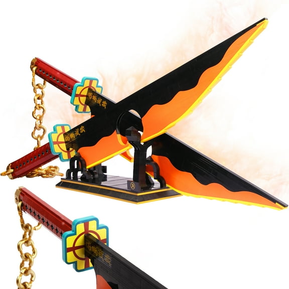 Jorumo Tengen Uzui Anime Sword Toy Plastic Interlocking Block Building Set, 1478 Pieces