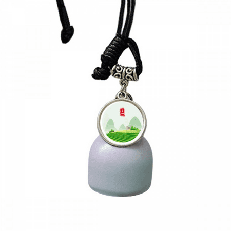 Circlar Grain In Ear Twenty Four Solar Term Wind Chimes Bell Car Pendant