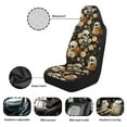 thumbnail image 6 of Yuyamidu Skull Auto Seat Covers, Fall Daisy Front Seat Covers Full Set, Car Accessories for Interior Decor, Universal Fit Most Cars Women Men, 6 of 7