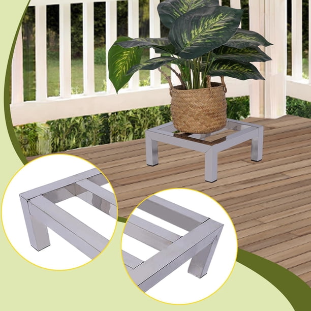 Estante de para plantas, soporte de piso de acero inoxidable, multifuncional para supermercados, tiendas, restaurantes comerciales y almacenes. 35 centímetros