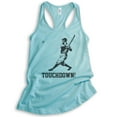 thumbnail image 1 of Touchdown Tank Top, Ladies Racerback Tank Top, Funny Baseball Tank, Funny Football Tank, Ironic Sports Tank, Cancun, XX-Large, 1 of 3
