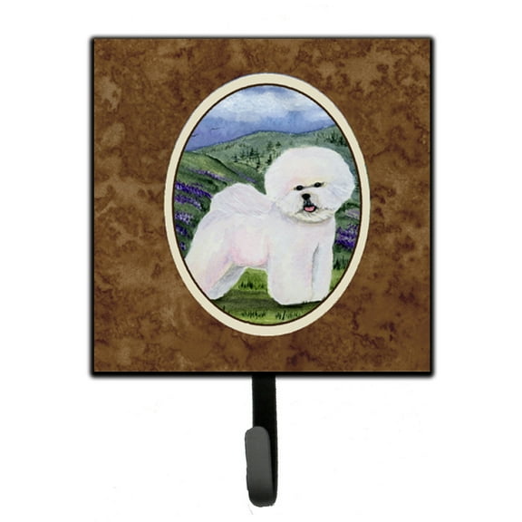 Carolines Treasures SS8025SH4 Bichon Frise Leash Holder or Key Hook, Small, Multicolor