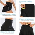 thumbnail image 3 of Faldas deportivas de tenis para mujer, faldas deportivas, cintura alta, faldas de golf plisadas, faldas para correr, bragas de bolsillo, 3 of 6