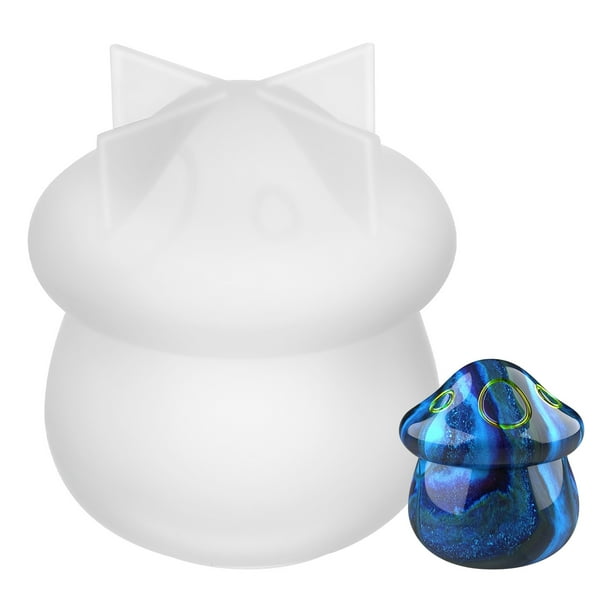 Molde de setas, Molde de resina Epoxy, moldes de silicona para manualidades, molde de fundición de silicona epoxi, molde de tarro con tapa para decoración Diy